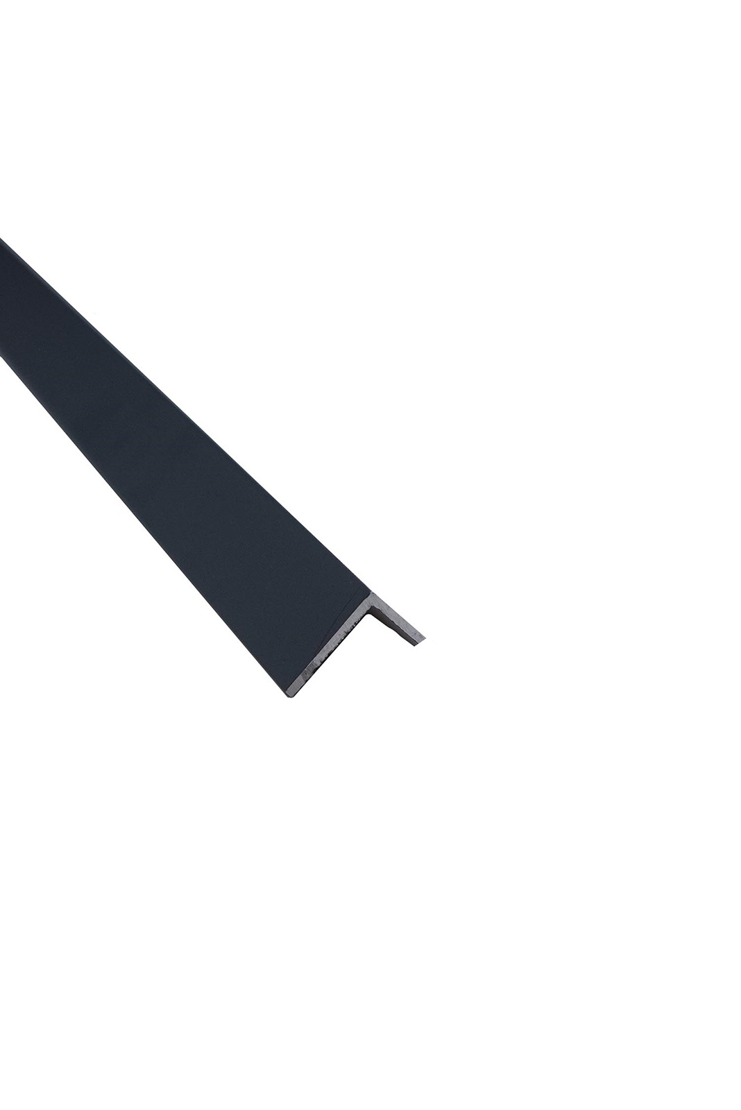 Aluminium unequal angle coloured (black or white)