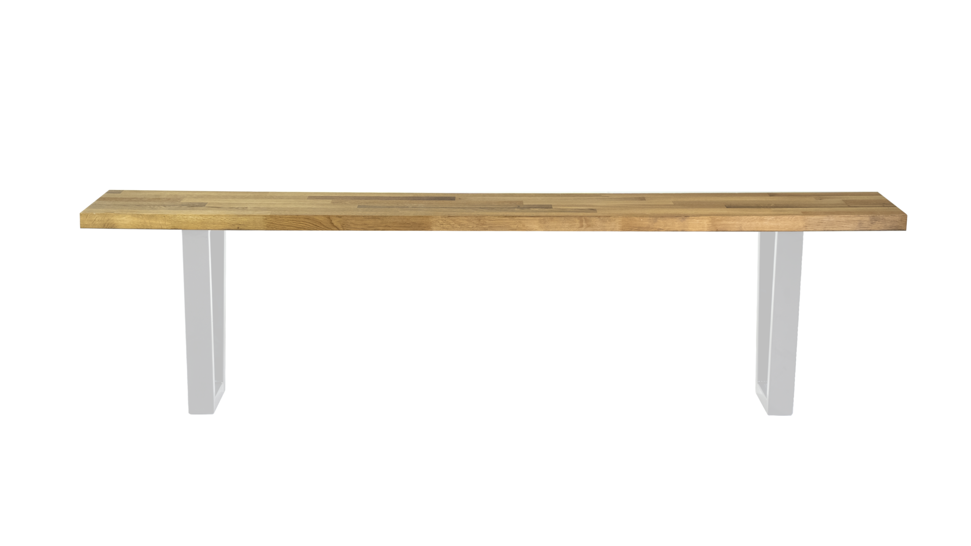 Santos Steel Tube Bench Seat Leg White - Image 4