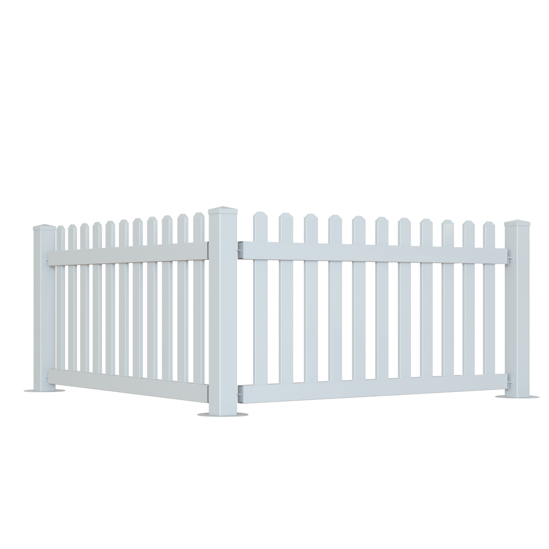 PVC Temporary Fence Post White - Image 2