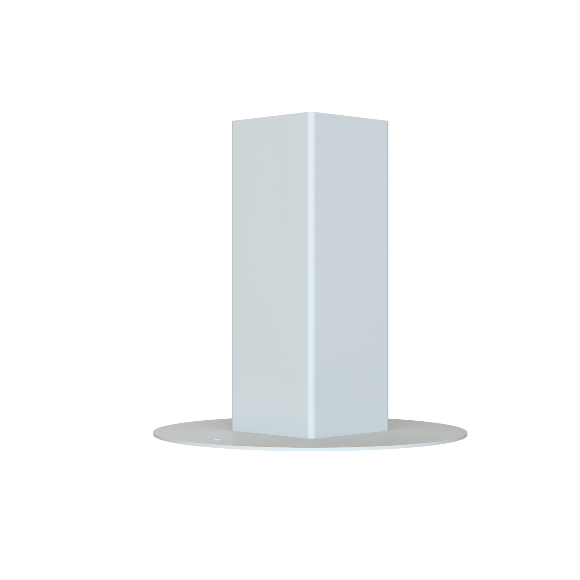 PVC Temp Fence Steel Foot White