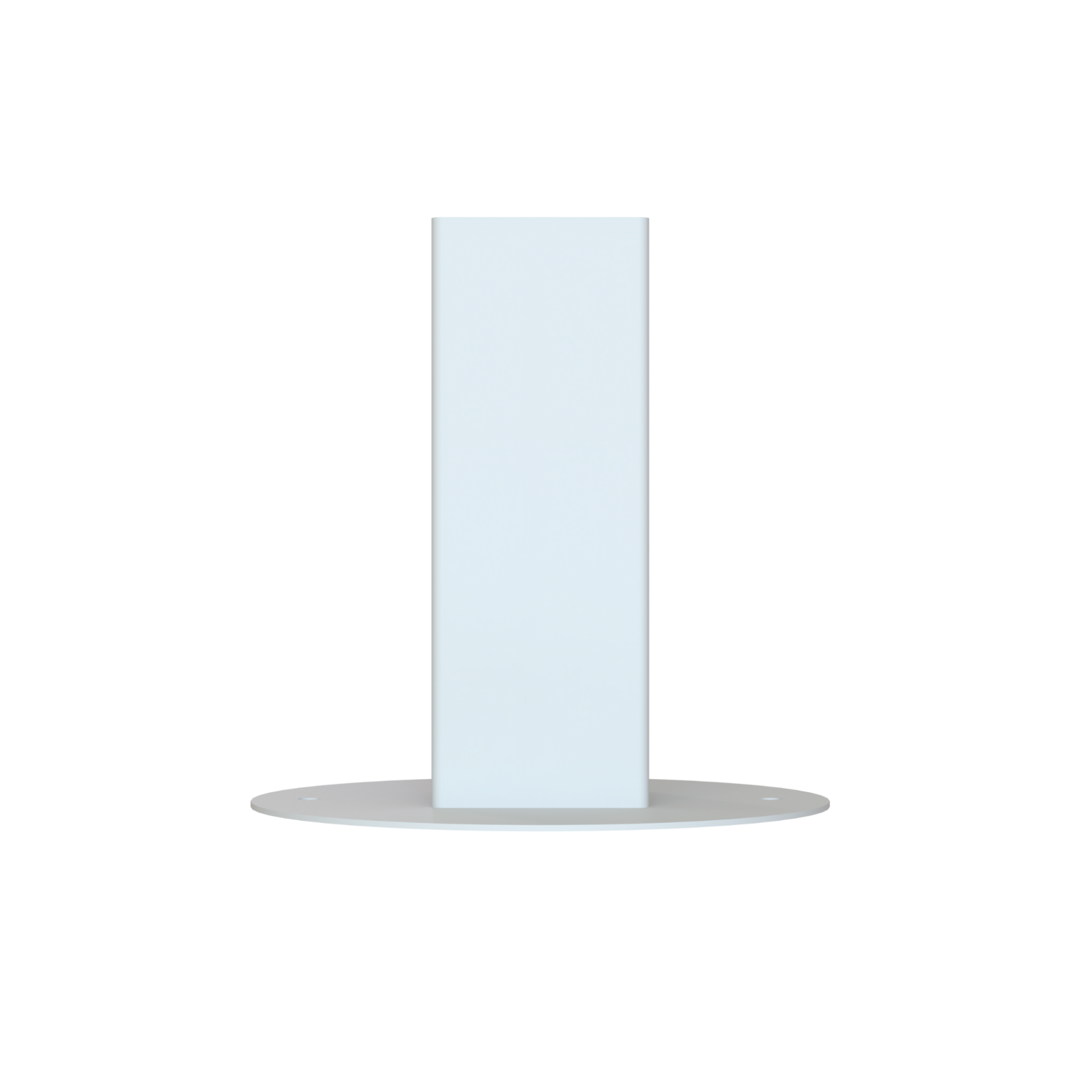 PVC Temp Fence Steel Foot White - Image 2