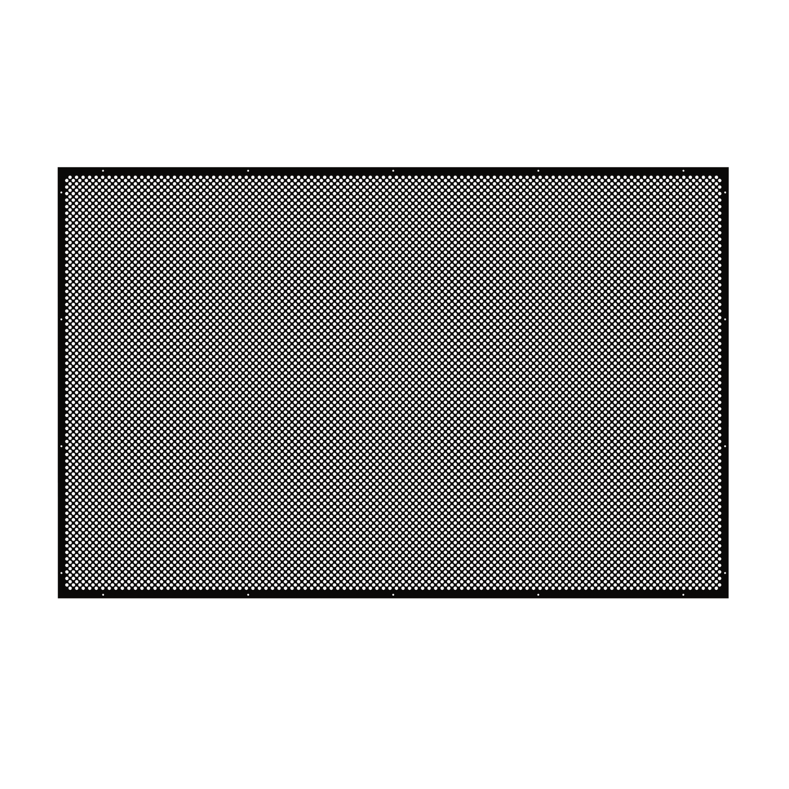 Black 9mm Round Hole Perforated Sheet 890 x 1190mm
