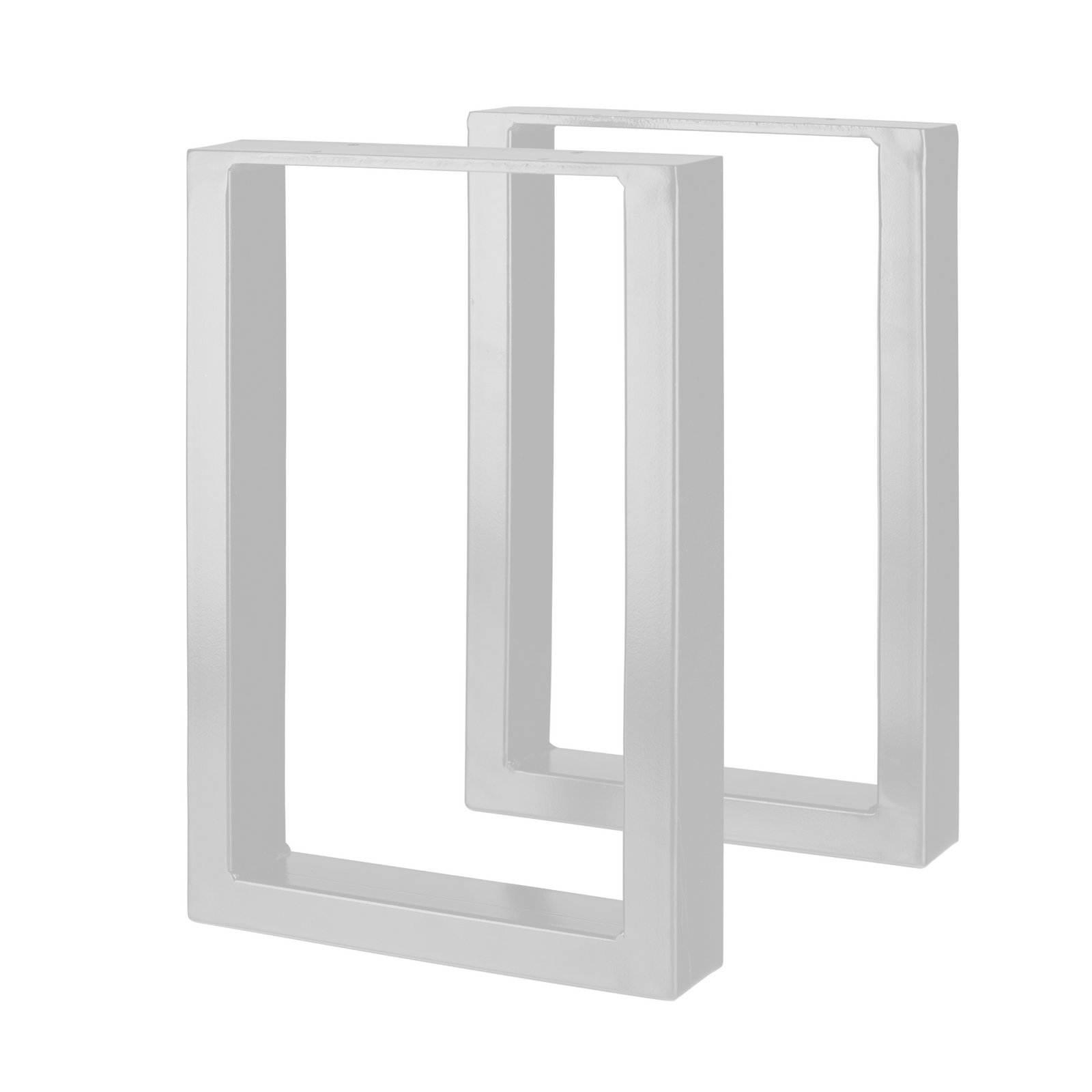 Rio Steel Tube Bench Seat Leg WHT