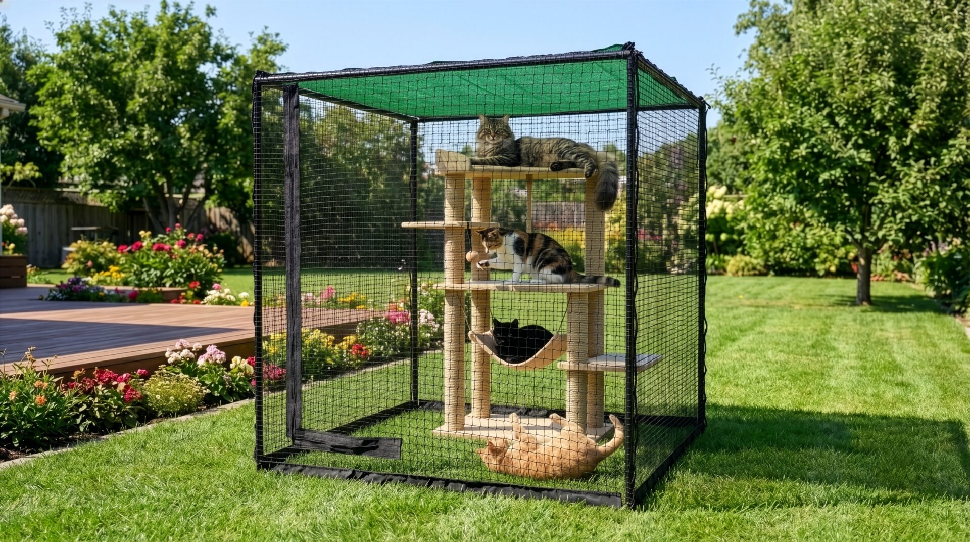 Cat Enclosure 1600 x 1600 x 1600mm - Image 4