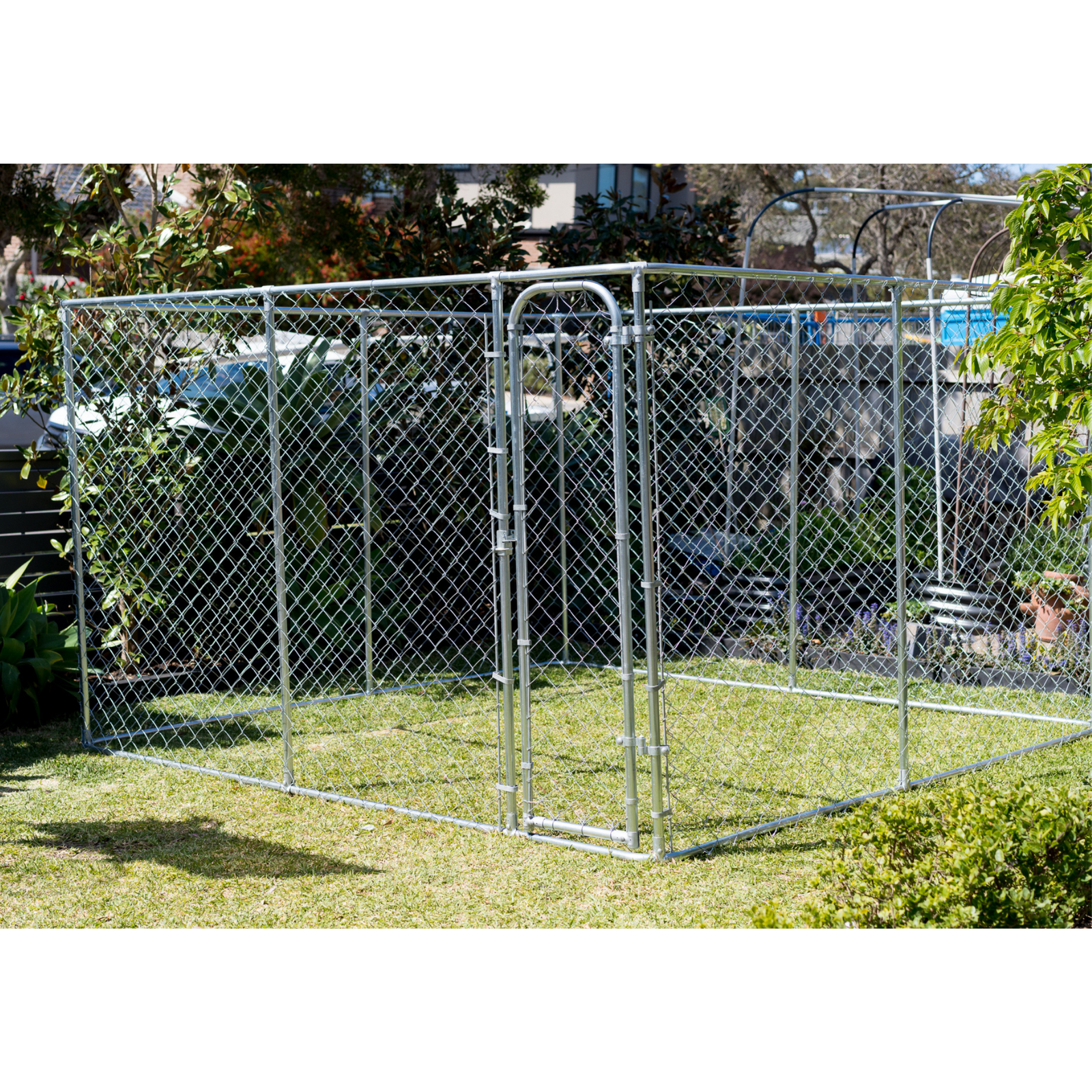 2-In-1 Galvanised Steel Animal Enclosure 1.8 x 3 x 3m - Image 2