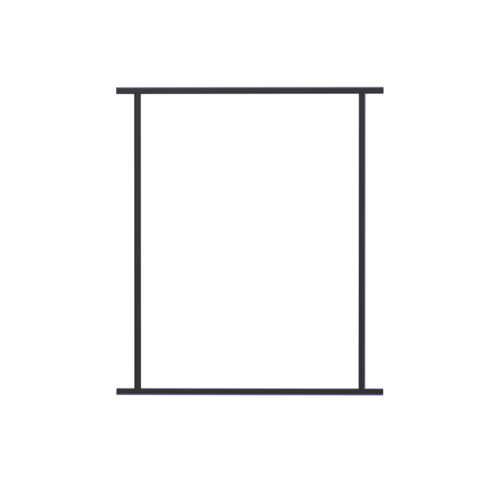 Perforated Mesh Frame Kit Black 1040 x 1200mm