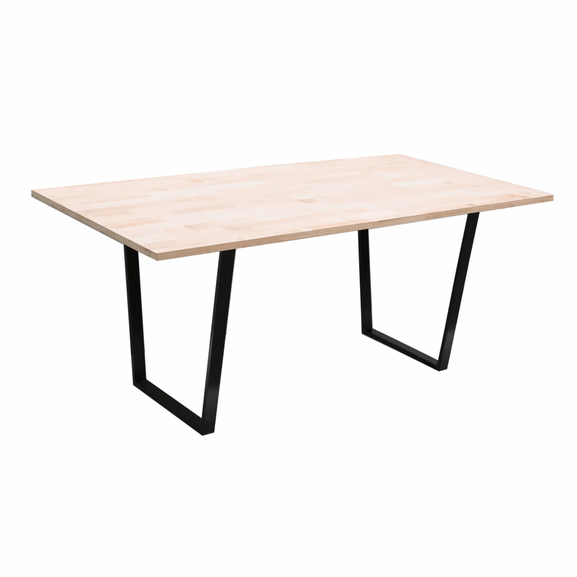 Steel Tube Leon Table Leg 700 x 732 x 50mm BLK - Image 3