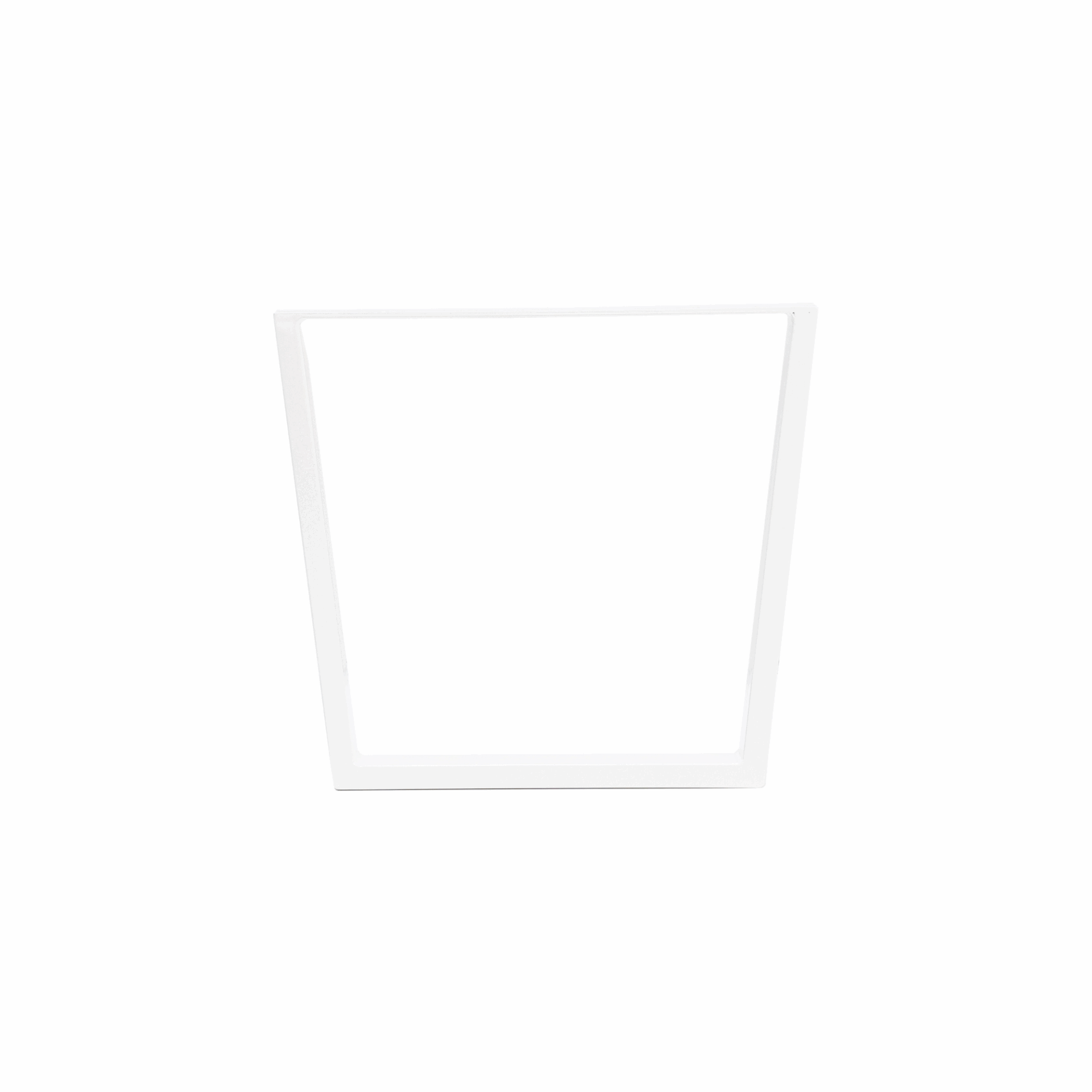 Steel Tube Leon Coffee Leg 400 x 450 x 50mm WHT