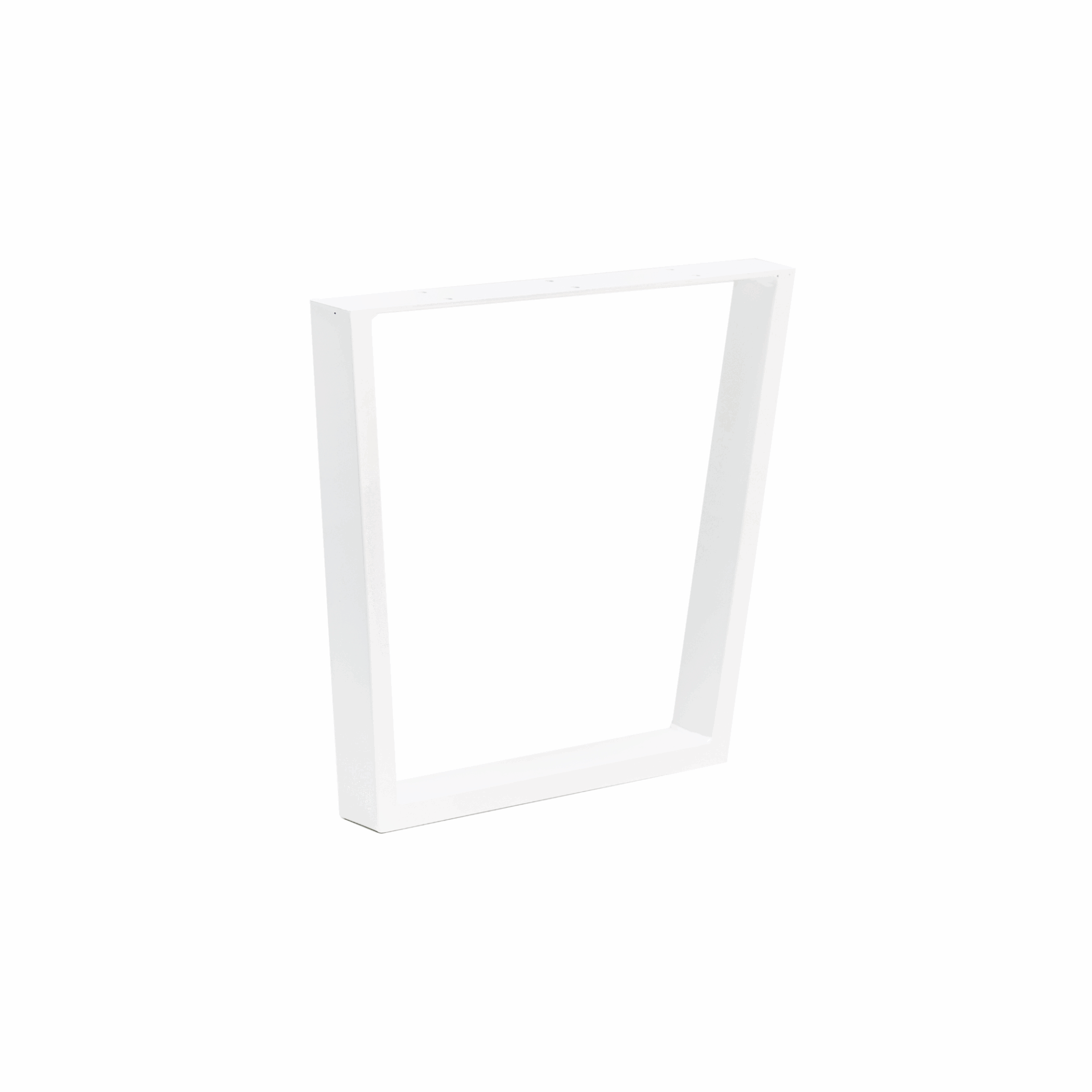 Steel Tube Leon Coffee Leg 400 x 450 x 50mm WHT - Image 2