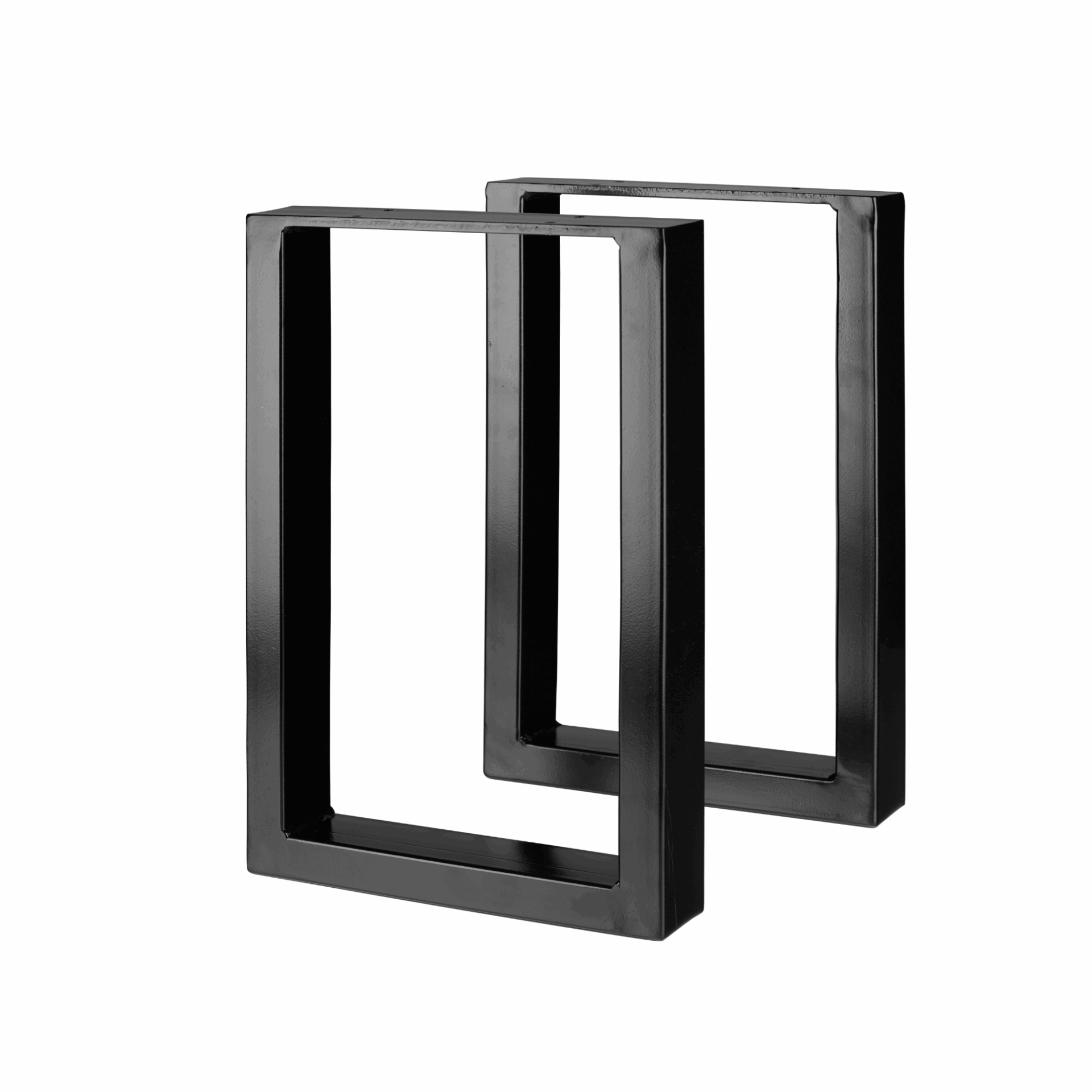 Belize Steel Tube Bench Seat Leg BLK - Image 2