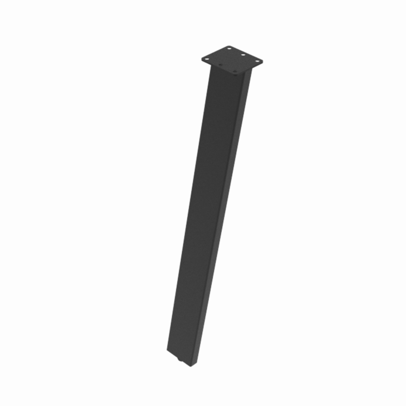 Black Soho Angled Table Leg 198 x 65 x 710mm - Image 2