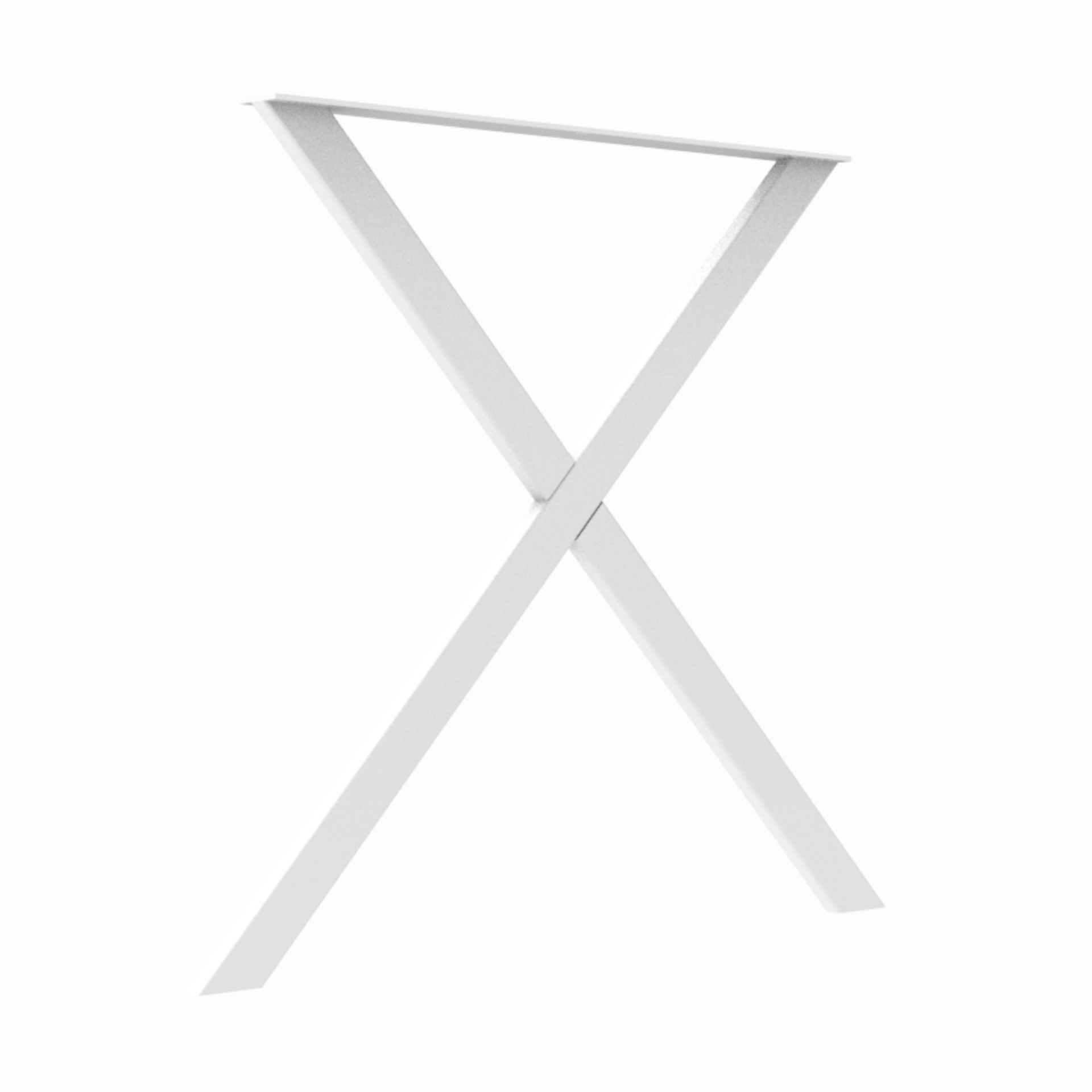 Masaya Steel Tube Table Leg White 700 x 732 x 50mm - Image 4