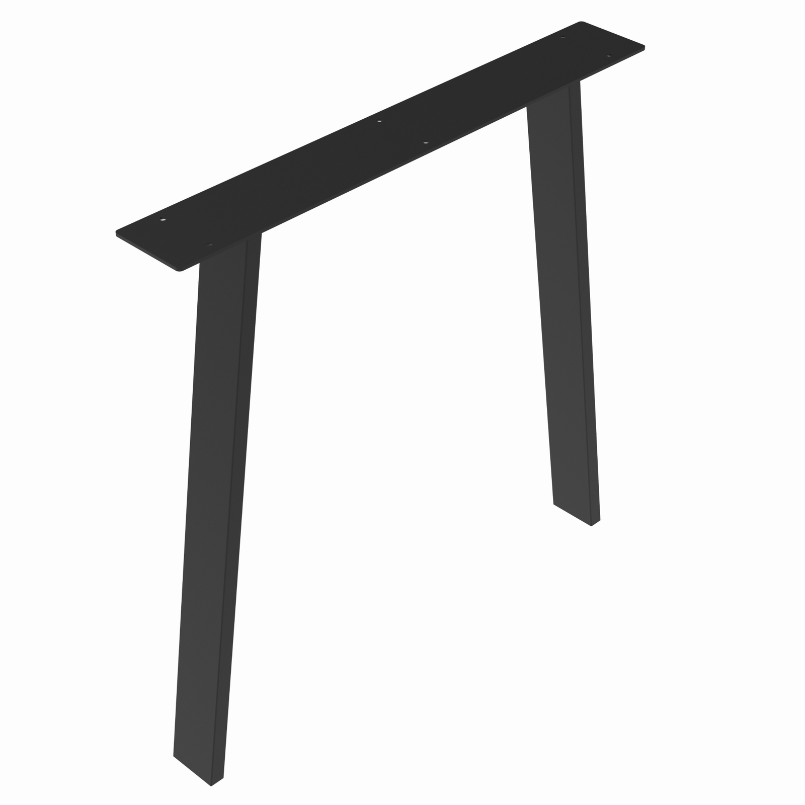 Soho Furniture Lean Leg 700x100x710mm Black 2 Pack - Image 2