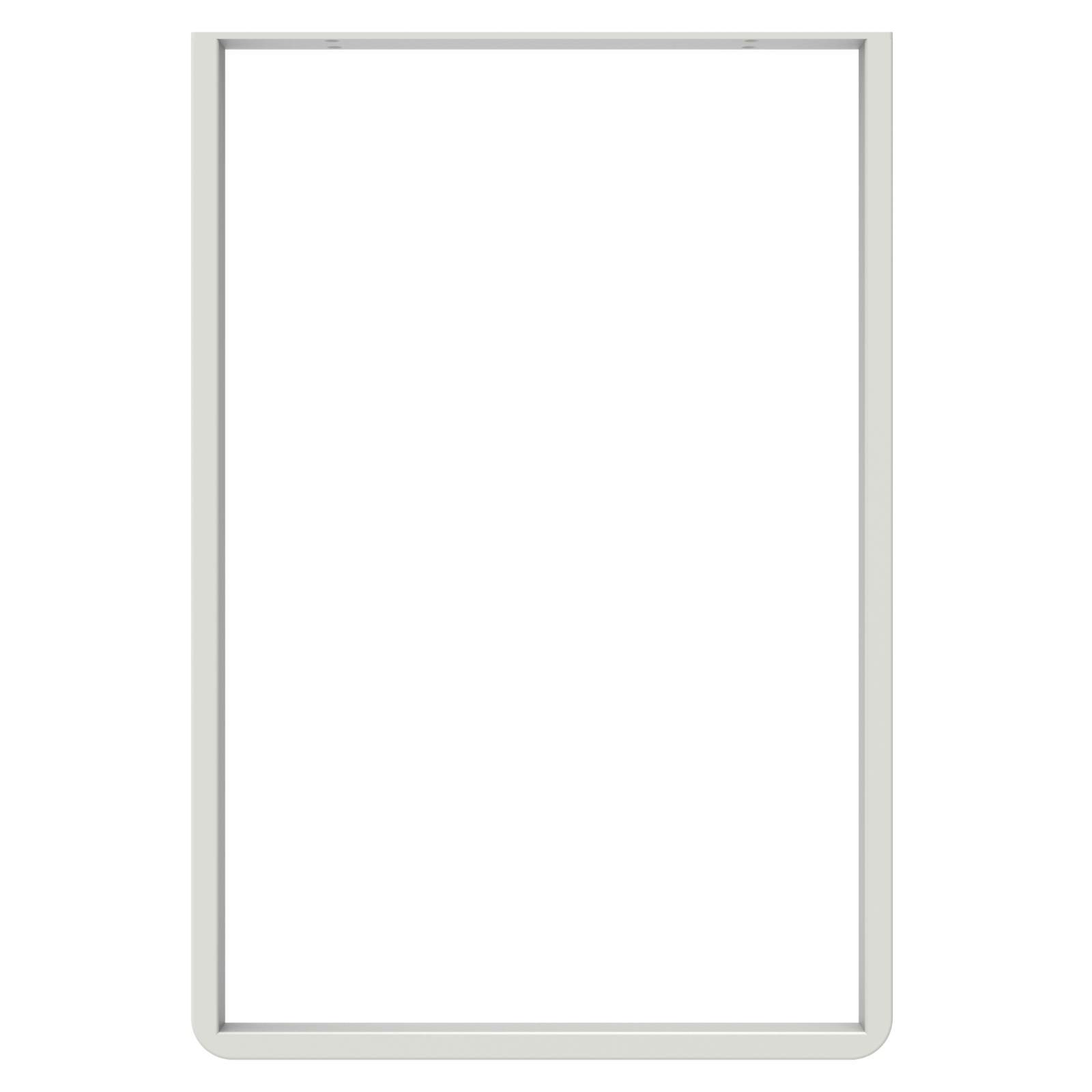 Tikal White Steel Tube Desk Leg 500 x 732 x 50mm