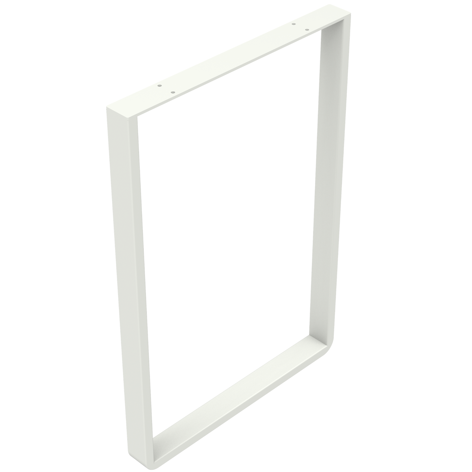 Tikal White Steel Tube Desk Leg 500 x 732 x 50mm - Image 2